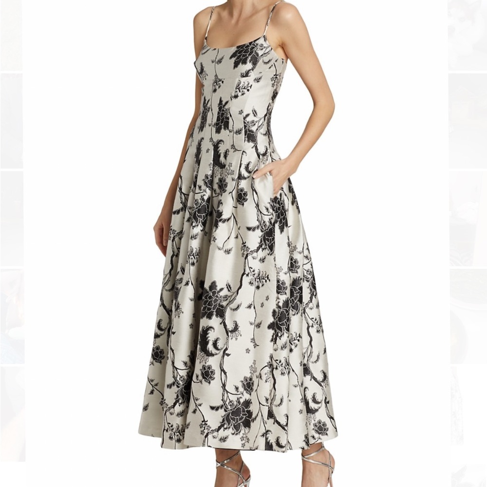 Monique Lhuillier Midi Cocktail Dress